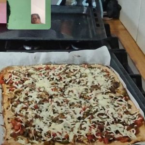 Pizza protéinée bœuf sans farine ni gluten